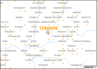 map of Tzoudene