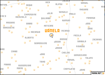 map of Uanela