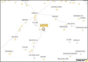 map of Uane