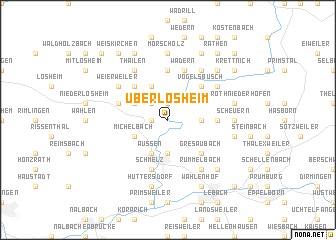 map of Überlosheim