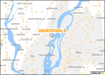map of Ubhānanwāla