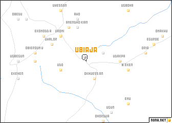 map of Ubiaja