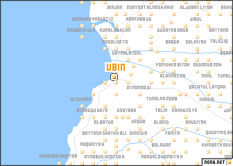 map of Ūbīn