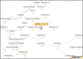 map of Ubozhka