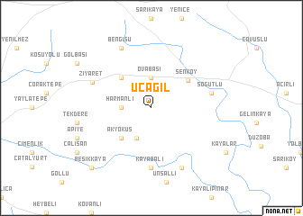 map of Üçağıl