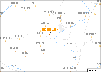 map of Üçbölük