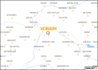 map of Üçbudak