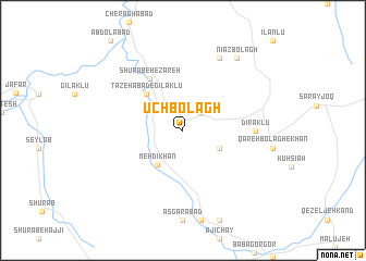 map of Ūch Bolāgh