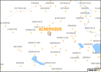 map of Uchenikovo