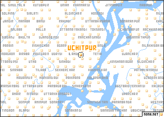 map of Uchitpur