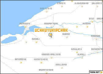 map of Uchkuyu-Kipchak