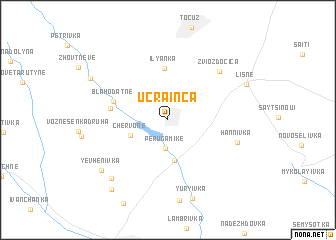 map of Ucrainca