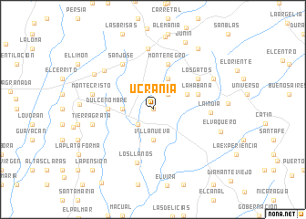 map of Ucrania