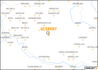 map of Üçsaray