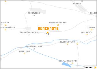 map of Udachnoye