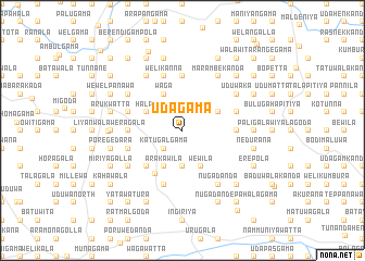 map of Udagama