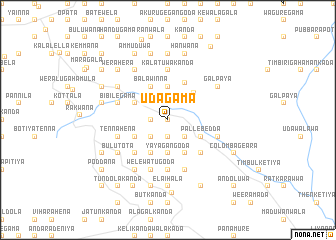 map of Udagama