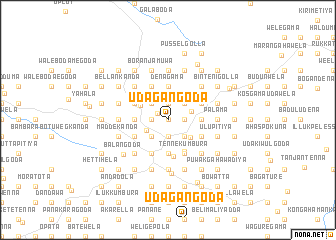 map of Udagangoda