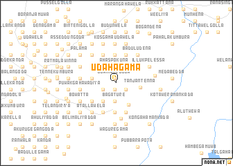 map of Udahagama