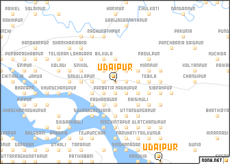map of Udaipur