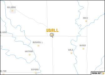 map of Udall