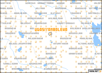 map of Uda Siyambalewa