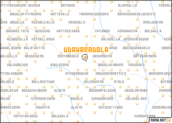 map of Uda Waradola