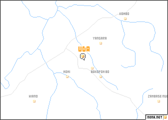 map of Uda