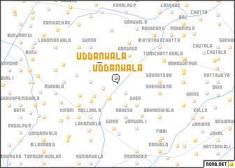 map of Uddānwāla