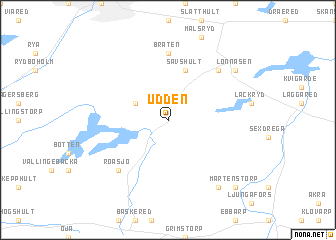 map of Udden