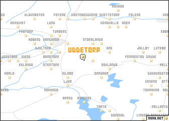 map of Uddetorp