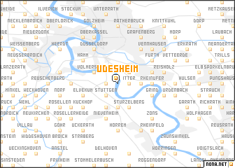 map of Üdesheim