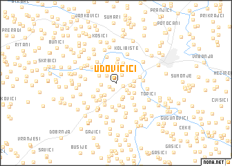 map of Udovičići