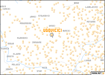 map of Udovičići