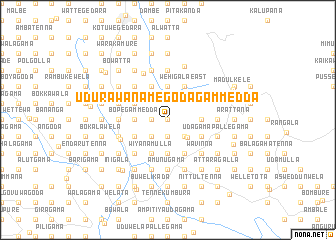 map of Udurawana Megodagammedda