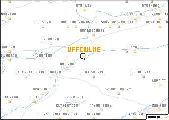 map of Uffculme