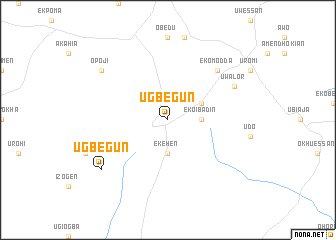 map of Ugbegun