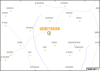 map of Ugbiyokha