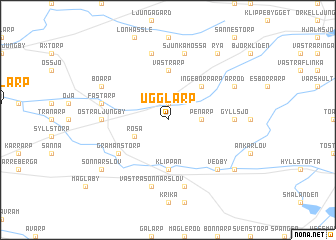 map of Ugglarp