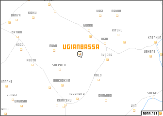 map of Ugian Bassa