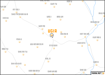 map of Ugia