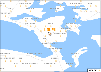 map of Uglev