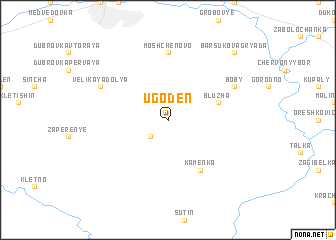 map of Ugodenʼ