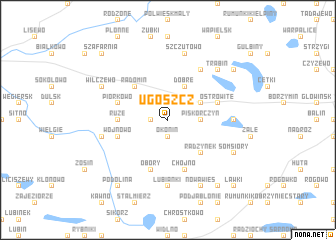 map of Ugoszcz