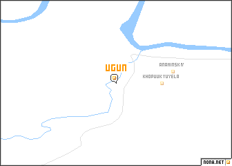 map of Ugun