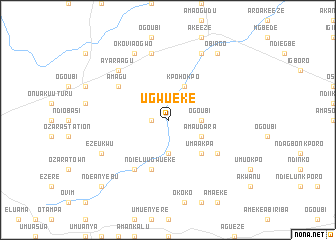 map of Ugwueke