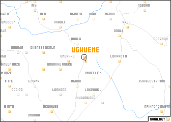 map of Ugwueme