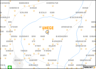 map of Uhege