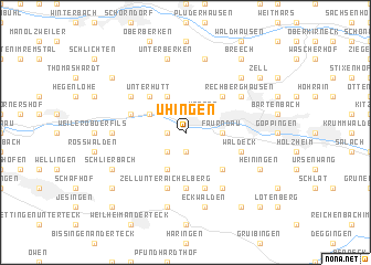 map of Uhingen