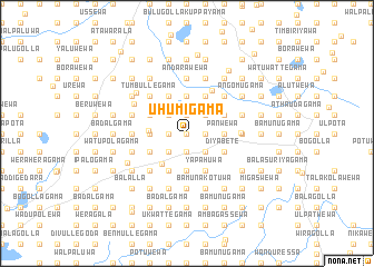 map of Uhumigama